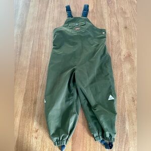 Toastie waterproof rain pants, green, size 4-5